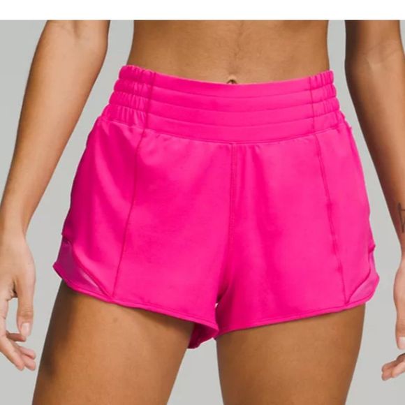 Lululemon Hotty Hot High-Rise Short 4" SONIC PINK  SIZE 4 Running  NWT 2022 - Picture 5 of 5